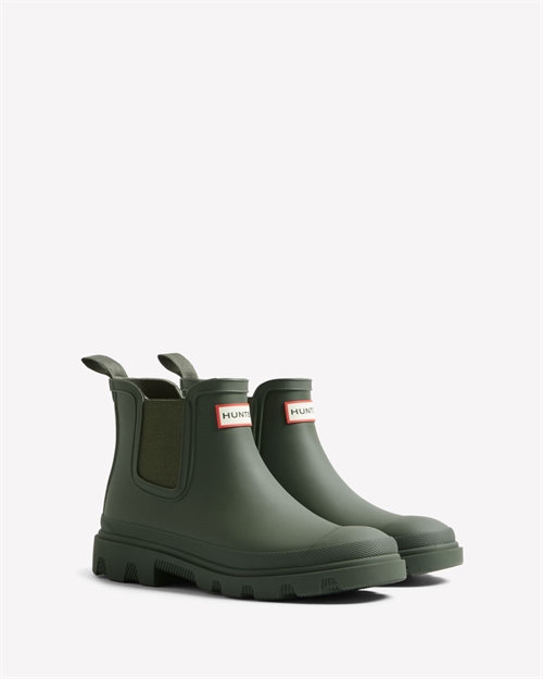 HUNTER UNISEX DOWNPOUR CHELSEA DARK OLIVE
